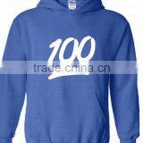 100% Cotton Pullover Hoodie With Logo,White Logo Hooded Sweatshirt thumbnail-3
