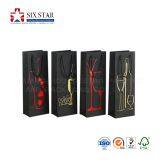 China Factory Customized Printed Black Wine Packaging Bags With Hot Foil thumbnail-3