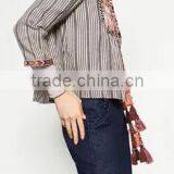 Runwaylover EY1068C Europe Style 2017 Ladies Fashion Embroidery Jacket Coats thumbnail-2