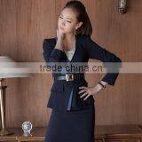 Custom Female Clothes Ladies Dress Latest Office Uniform Design 2017 thumbnail-1