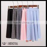 New Fashion Women Plaid Stretch Waist Pleated Skirt thumbnail-2