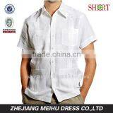 2017 Washed Men's Short Sleeve Linen Guayabera Shirt thumbnail-1