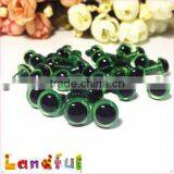 10mm Glitter Metallic Colored Blinking Dark Green Stuffed Doll Craft Eyes thumbnail-3