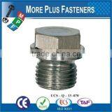 Made in Taiwan Hexagon Head Pipe Plugs DIN 910 thumbnail-2