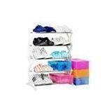 White, Pink, Blue 5 Tier 15 Pair Shoe Storage Shelves JP-SR405 thumbnail-1