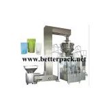 Auto coffee beans weighing filling packaging system doy pack machine