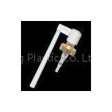 20mm 0.12ml Bottle Dispenser Pump , Shiny Gold / White Plastic for Oral