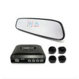 The new 2011 style “CISBO” VFD Display Mirror Parking Sensor with ultra light , super thin , convex mirror , advanced clip design , 4 LED queues dynamic display and 8 time speech alarm .