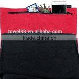 100% Cotton Magnet Strap Zipper Pocket Fitness Towels, Zip Pocket Gym Towels thumbnail-1