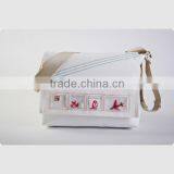 New Arrival Child Canvas Messenger Bag With Outside Windows Shoulder Laptop Messenger Bag thumbnail-1