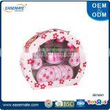 Newest Preschool Play Pink Flower Kids Tea Set With Bag