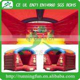 Indoor Mini Inflatable Fireman Bouncy House With Roof thumbnail-1