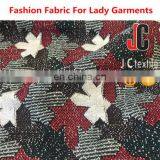 Stretch Fabric Recycled Polyester Rayon Spandex T/R Yarn Dyed Jacquard Stretch Knit Polyester Fabric thumbnail-1