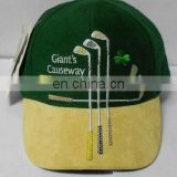 faux leather sports hat with customize embroidery logo
