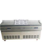 Двойная квадратная машина для приготовления руллов мороженого на сковороде с 11 охлаждающими баками