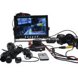 7inch Quad Monitor with 128GB SD slot,Radar system and Rear view camera system
