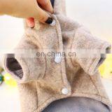 Personalized Pet Dog Cat Hoodie Gray Clothes Teddy Flower Woolen Coat thumbnail-6