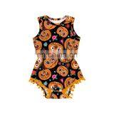 Halloween Patchwork Design Baby Romper Baby Girl Romper for Likeable Newborn Super Quality Pom Pom Body Suit thumbnail-4