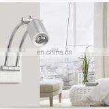 Wholesale Price Led Bedside Reading Lamp 150mm Length Swing Arm Led Wall Reading Lamp Hotel Bed Room Wall Lamp thumbnail-3