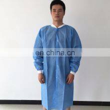 Disposable Lab Coats High Quality Blue SMS Non Woven Uniforms thumbnail-2