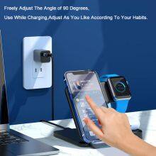 Iphone13 Wireless Charger is Suitable for Apple Watch Apple 12/11/XSMAX Watch Dedicated Airpods Pro Bluetooth Headset Three-in-one Charging Stand Fast Charging Base thumbnail-5