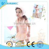 Super Soft One Piece Bathing Suit With Cap for Girls thumbnail-1