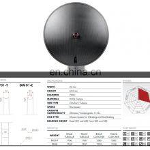 700c Carbon Wheel Clincher Tubeless Disc Rear Wheel Rim 24mm With Custom Logo thumbnail-2