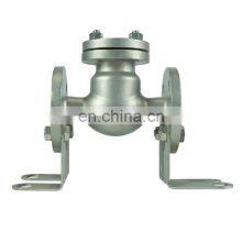 DKV Factory Price 6 Inch WCB Stainless Steel High Temperature Swing Flange Check Valve thumbnail-2