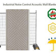 Acoustic barrier for industrial noise reduction
