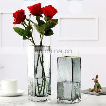 different size support custom flower vases clear glass tube for home decor