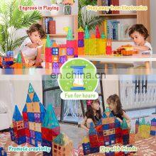 Kids Educational STEM Toys Amazon Best Seller Magnet Building Tiles 78 PCS Magnetic Building Blocks for Children thumbnail-3