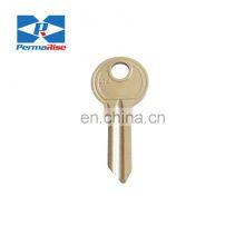 Locksmith Suppliers Door Key Blank Brass Blank Keys Nickel Plated D72 Door Key Blanks for Brazilian House Brass Engraving