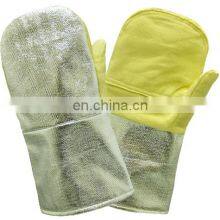 700 Degree Woven Fabric Aramid Fiber Aluminized Heat Resistant Industrial Glove High thumbnail-1