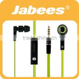 Jabees hot selling wholesale stereo wired in ear flat cable earphones