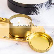 Wholesale Luxury Aromatherapy Fragrance Small Golden Jar Scented Candle Soy Wax thumbnail-2