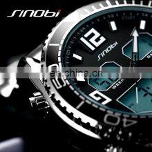 SINOBI Digital Watch Men Sports S9731G Multifunction Watch Online Dual Movement Quartz Watches Motre Pour Homme Saat thumbnail-5