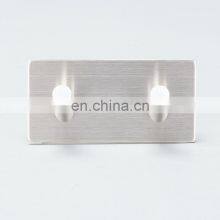 Direct Factory Supply Customized Logo Stainless Steel Kitchen Wall Hanger Bathroom Wall Mounted Double Hooks For Hanging thumbnail-2