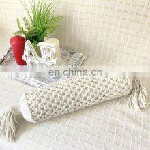 Hot Selling Boho Hand Knotted Macrame Bolster Pillow Bohemian Decoration Pillows in Vietnam thumbnail-4