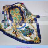 Women Burnt-out Gauze Indian Silk Scarf thumbnail-3