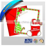 custom paper craft Christmas greeting cards and envelops