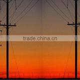 138kv 25ft Galvanized Electrical Power Pole for Overhead Line Project thumbnail-1