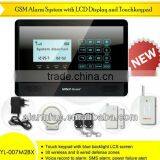 868MHZ Accept !!! OEM/ODM Gsm Home Safe Security Alarm Systems With LCD Display (YL-007M2BX)