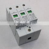 China SPD 220V 40KA 3P Modular Lightning Power Surge Protector 802.3af thumbnail-2