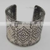 half bangle metal bangle pattern bangles burnished silver bangles
