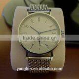 New Custom Own Brand Watches Men Men Watches With Genuine Leather and Mesh Band