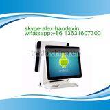 All in One 15 Inch Android Pos Terminal With Dual Screen Cheap Touch Pos Terminal GC066