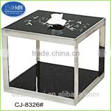 Luxury tempered glass end coffee table CJ-8326#