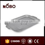 Stainless Steel Flower Embossed Food Serving Tray thumbnail-2