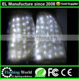 Light Up White LED Furry Leg Warmers - Rave Costume Fluffies LED Fluffies thumbnail-2