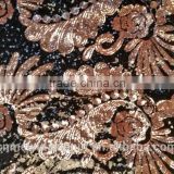2015 hot sell dubai fabric embroidery for wedding dress
